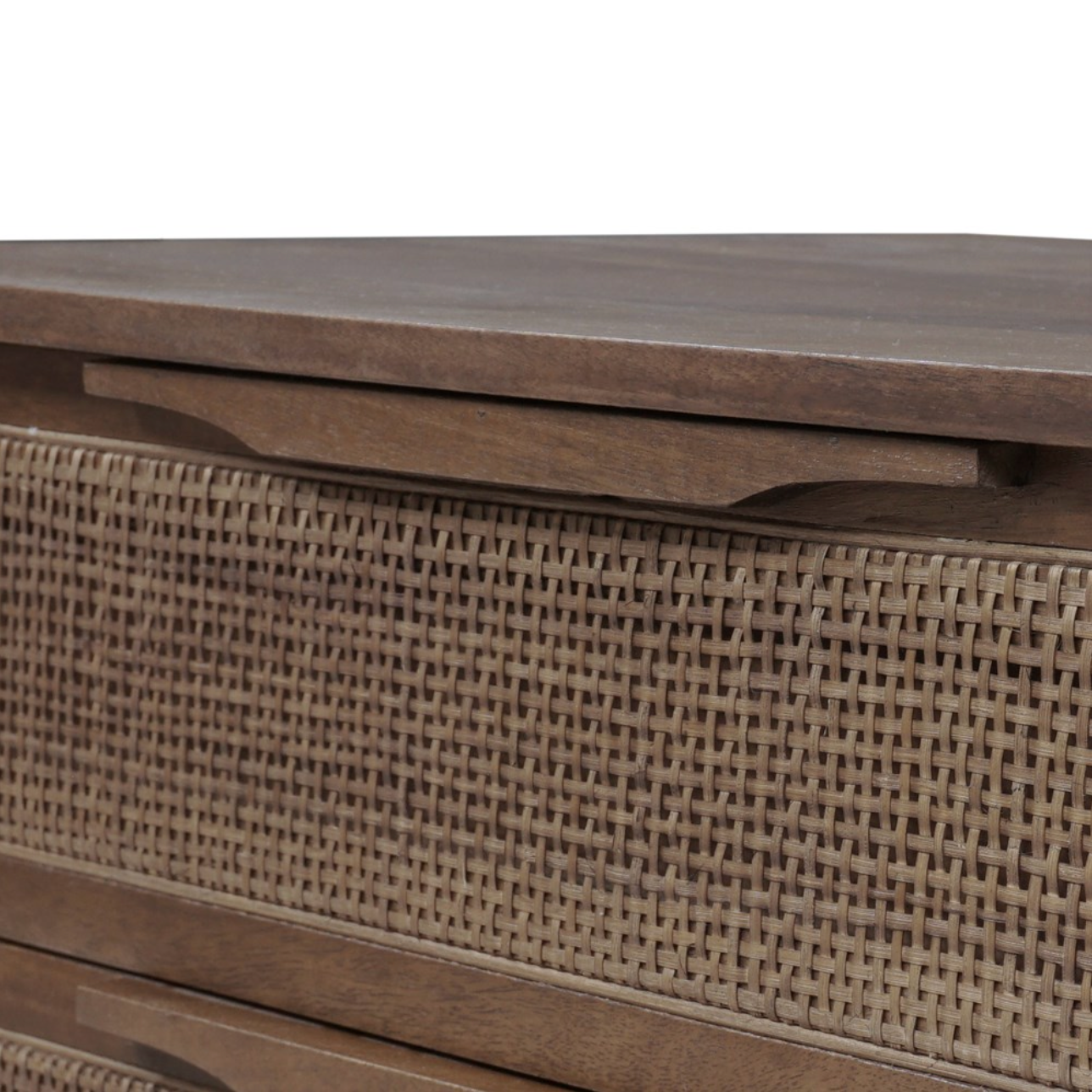 Conway 32" 3 Drawer Nightstand - Brown Wash Mango