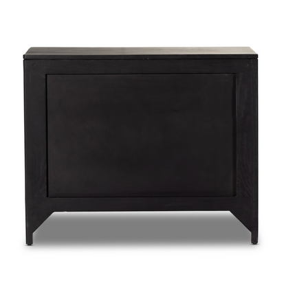 Conway 32" 3 Drawer Nightstand - Black Wash Mango