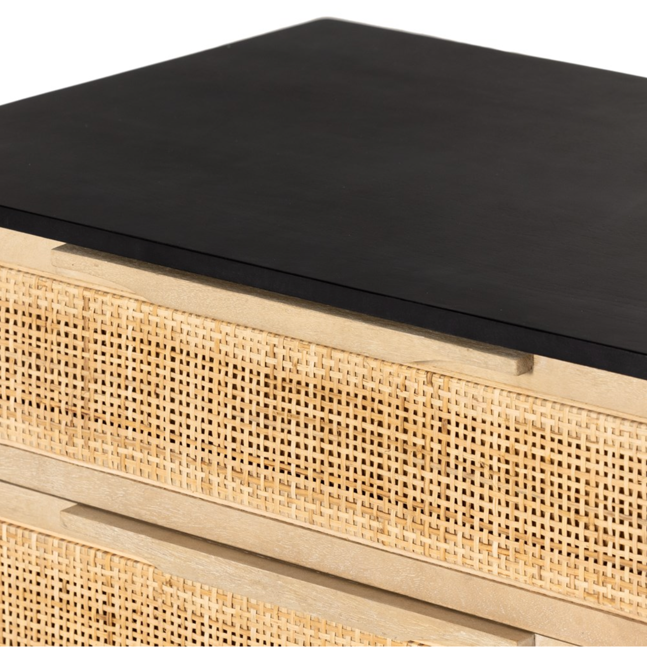 Conway 32" 3 Drawer Nightstand - Black Wash Mango