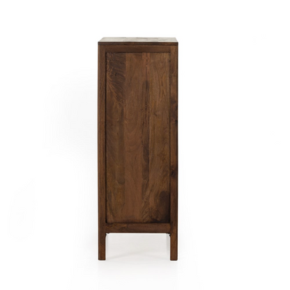 Marcelo 34" Tall 3 Drawer Chest - Brown Wash Mango