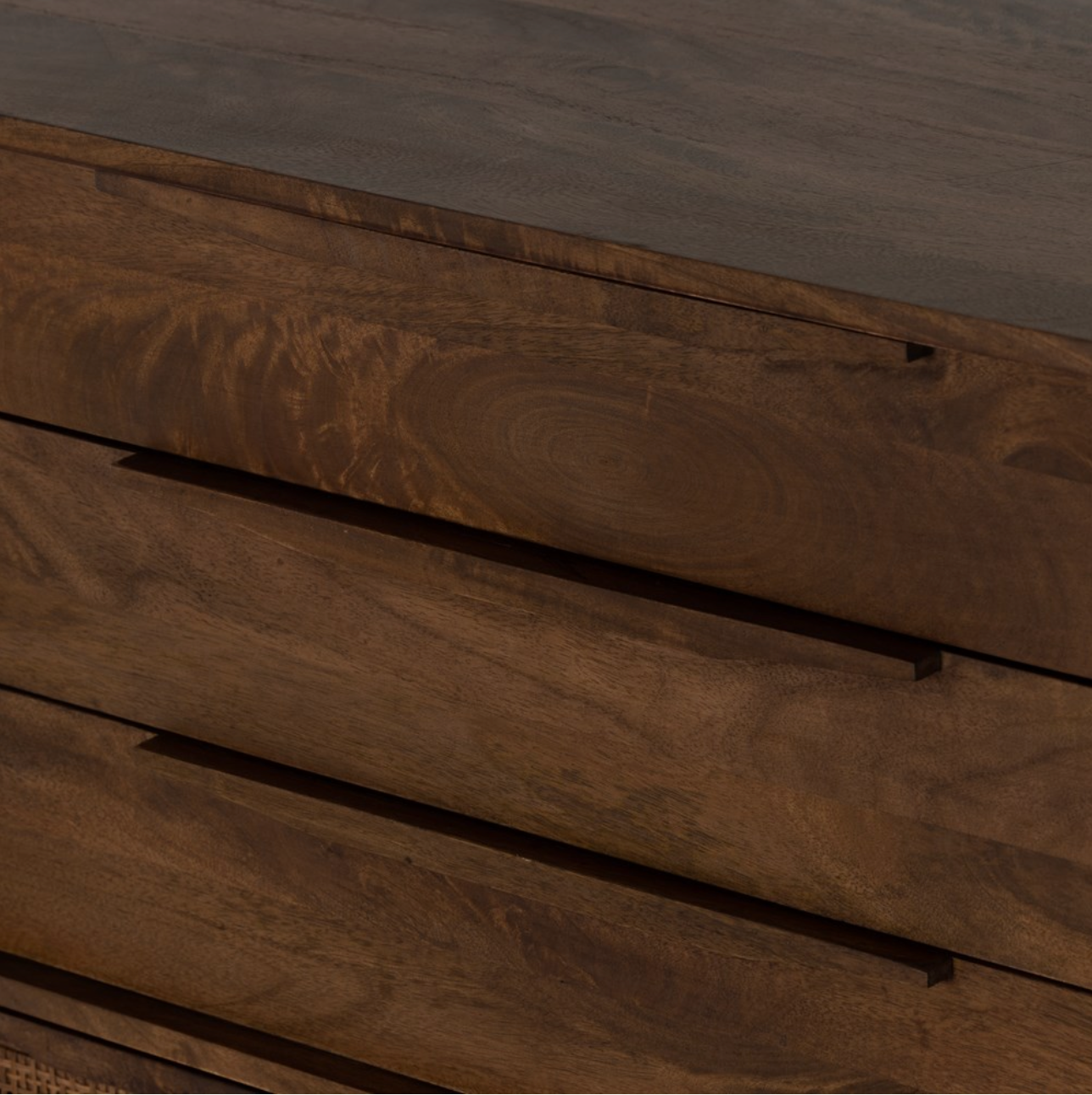 Marcelo 34" Tall 3 Drawer Chest - Brown Wash Mango