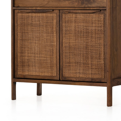 Marcelo 34" Tall 3 Drawer Chest - Brown Wash Mango
