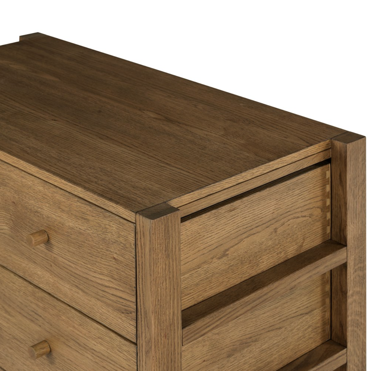 Niccola 34" 5 Drawer Dresser - Tawny Oak