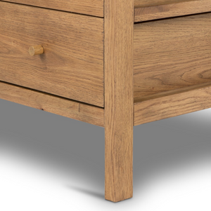 Niccola 34" 5 Drawer Dresser - Tawny Oak