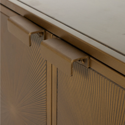 Veda 25" Nightstand - Aged Brass