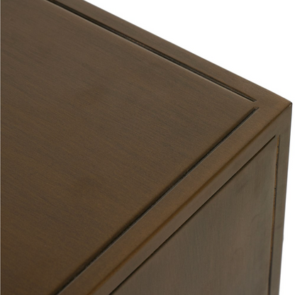 Veda 25" Nightstand - Aged Brass