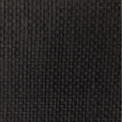 Bhari 62" 6 Drawer Dresser - Woven Black +Antique Brass