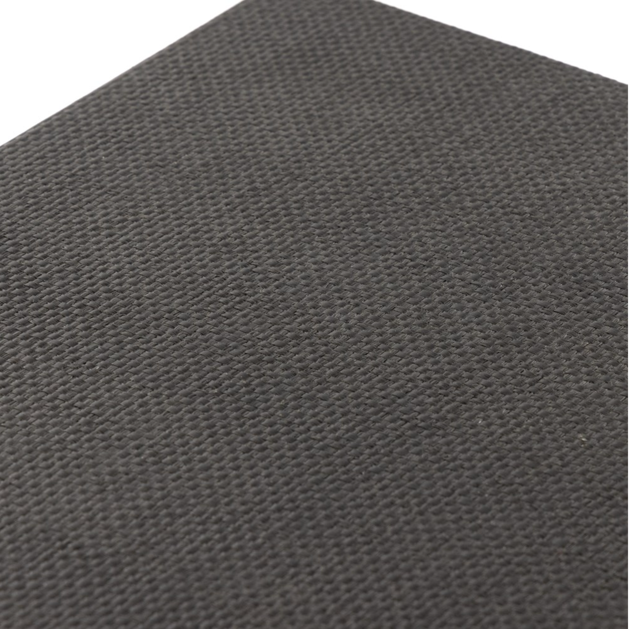 Bhari 62" 6 Drawer Dresser - Woven Black +Antique Brass