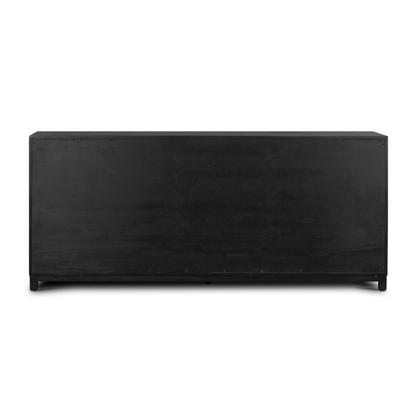 Arlo 75" 6 Drawer Dresser - Drifted Matte Black