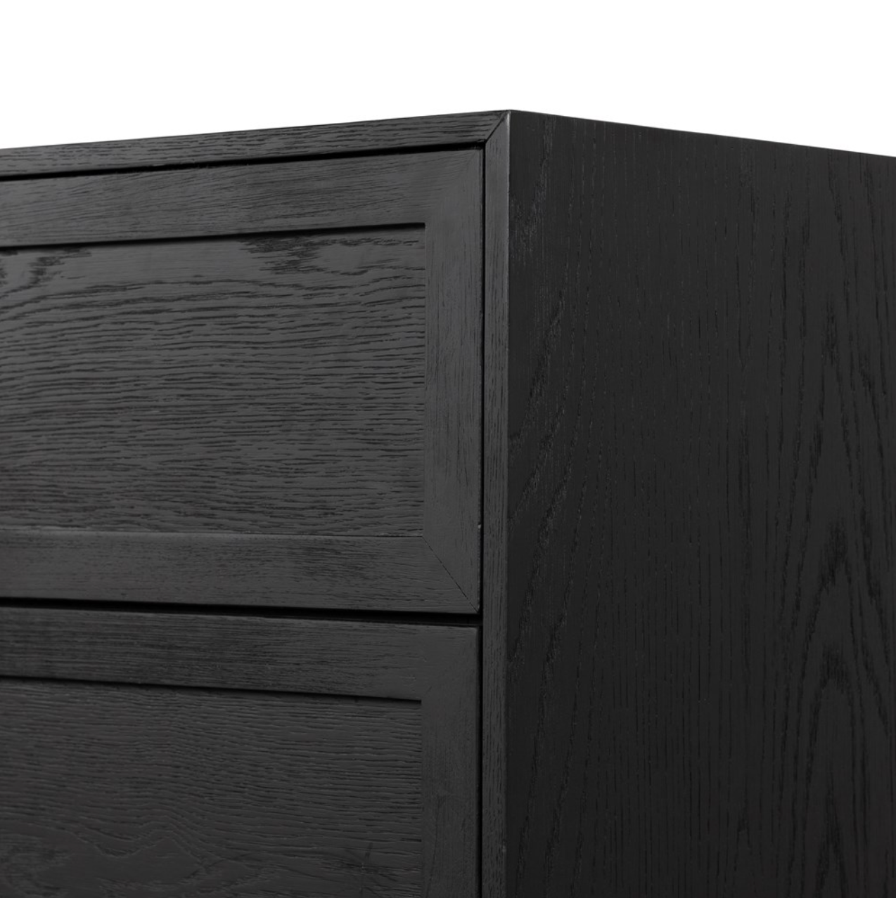 Arlo 75" 6 Drawer Dresser - Drifted Matte Black