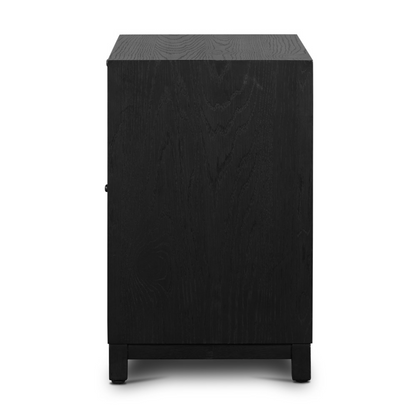 Arlo 32" 2 Drawer Nightstand - Drifted Matte Black