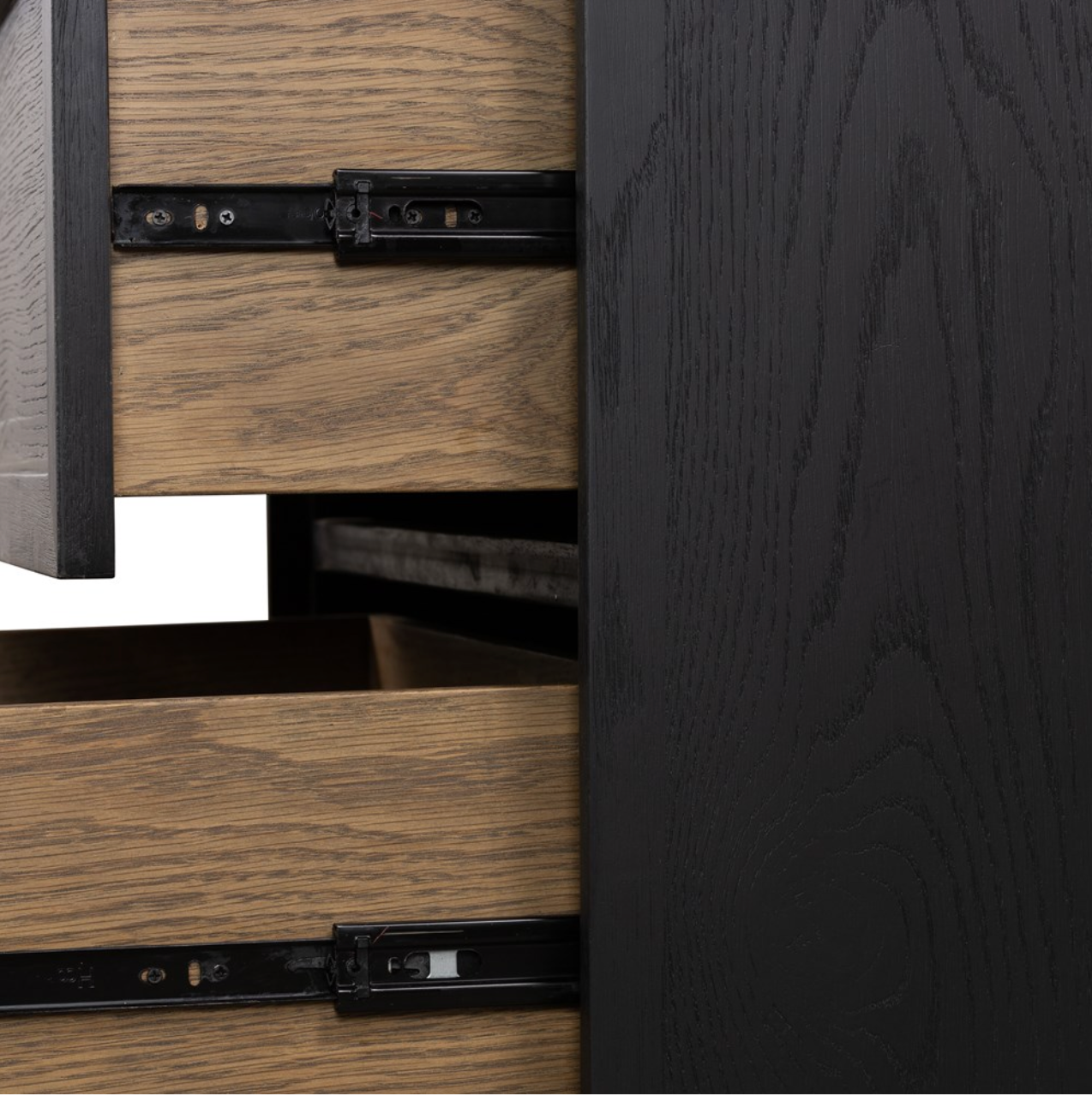 Arlo 32" 2 Drawer Nightstand - Drifted Matte Black