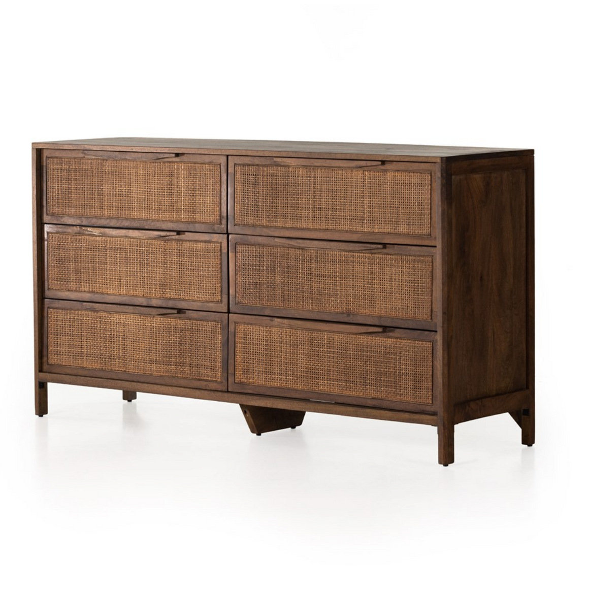 Marcelo 58" 6 Drawer Dresser - Brown Wash