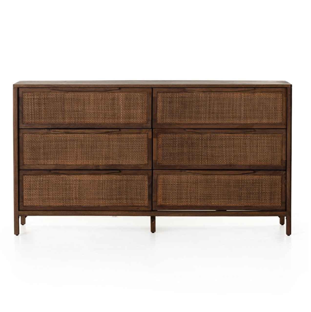 Marcelo 58" 6 Drawer Dresser - Brown Wash