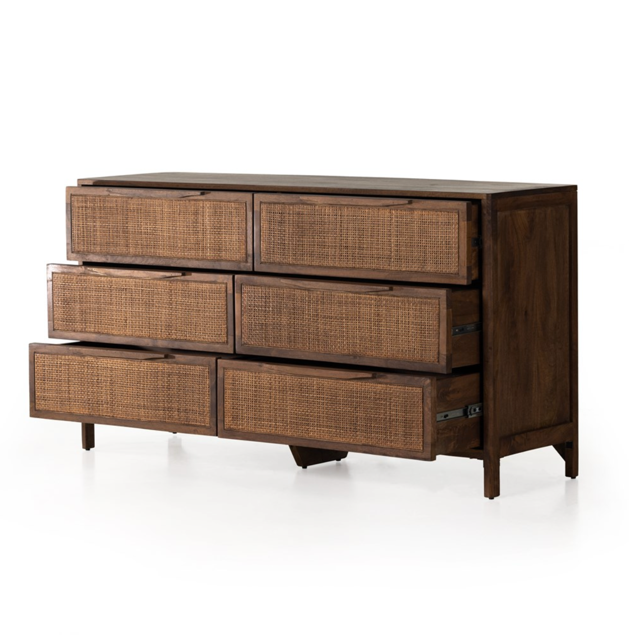 Marcelo 58" 6 Drawer Dresser - Brown Wash
