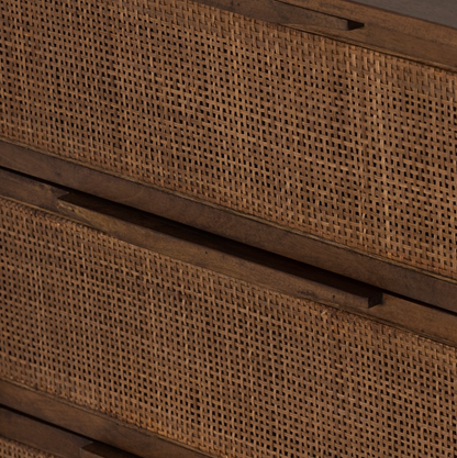 Marcelo 58" 6 Drawer Dresser - Brown Wash