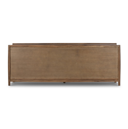 Hutchinson 85" 9 Drawer Dresser - Weathered Oak