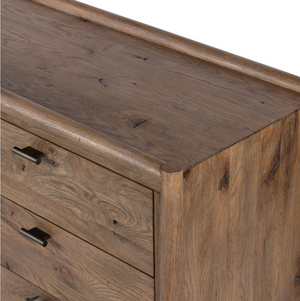 Hutchinson 85" 9 Drawer Dresser - Weathered Oak