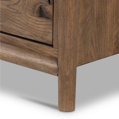 Hutchinson 85" 9 Drawer Dresser - Weathered Oak