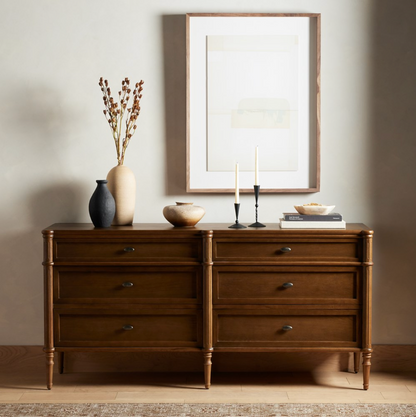 Eloise 70" 6 Drawer Dresser - Toasted Oak