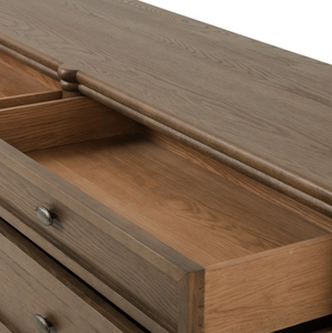 Eloise 70" 6 Drawer Dresser - Toasted Oak
