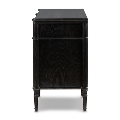 Eloise 70" 6 Drawer Dresser - Distressed Black