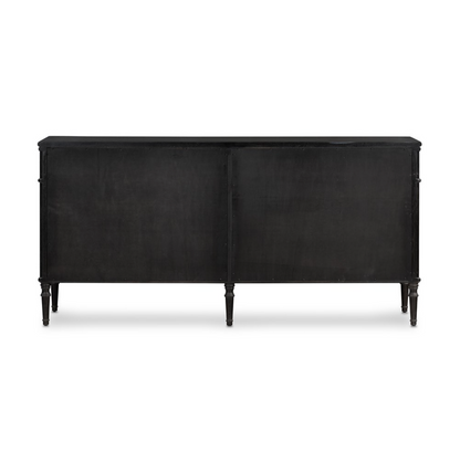 Eloise 70" 6 Drawer Dresser - Distressed Black