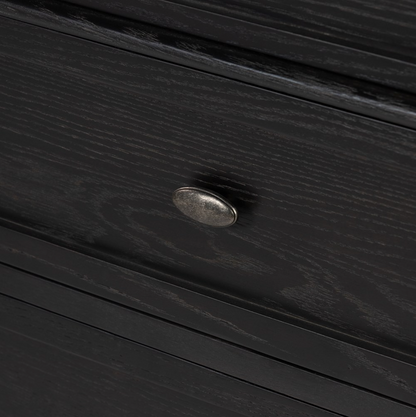 Eloise 70" 6 Drawer Dresser - Distressed Black