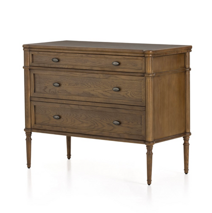 Eloise 44" 3 Drawer Chest  - Toasted Oak