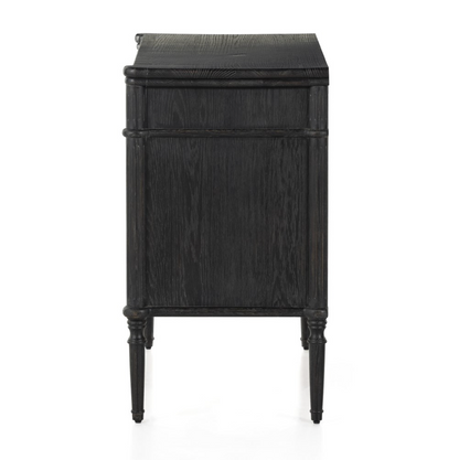 Eloise 44" 3 Drawer Chest - Distressed Black