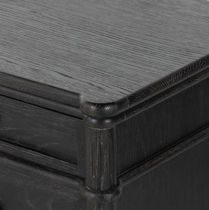 Eloise 44" 3 Drawer Chest - Distressed Black