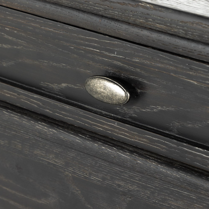 Eloise 44" 3 Drawer Chest - Distressed Black