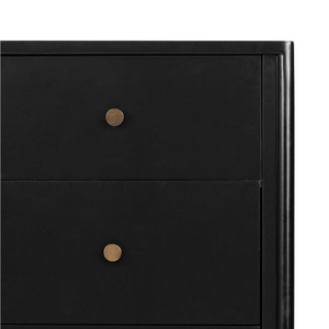 Ellington 36" 5 Drawer Dresser - Black Iron + Bronze