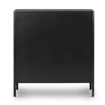 Ellington 36" 5 Drawer Dresser - Black Iron + Bronze