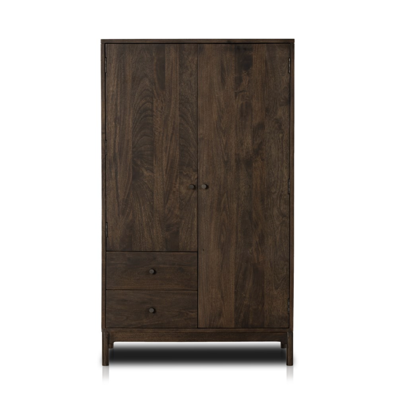 Everest 40" 2 Drawer Armoire - Aged Brown