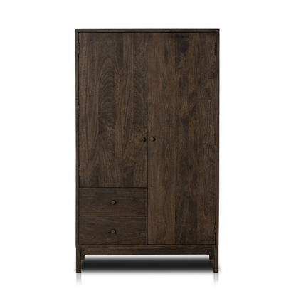 Everest 40" 2 Drawer Armoire - Aged Brown