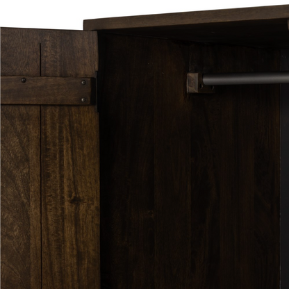 Everest 40" 2 Drawer Armoire - Aged Brown