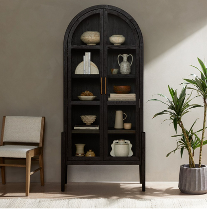 Theo 38" Cabinet  - Drifted Black Oak