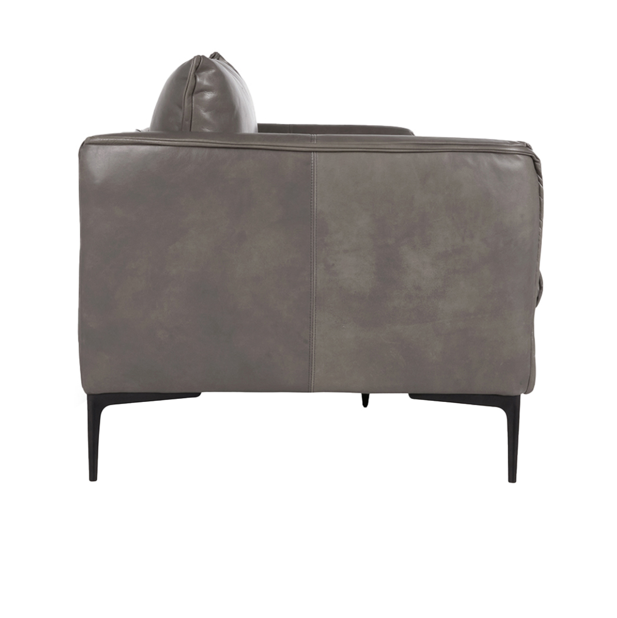 Amelia 84" Top Grain Leather Sofa - Wolf