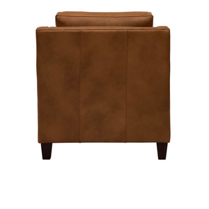 Baylee 34" Top Grain Leather Accent Chair - Brown