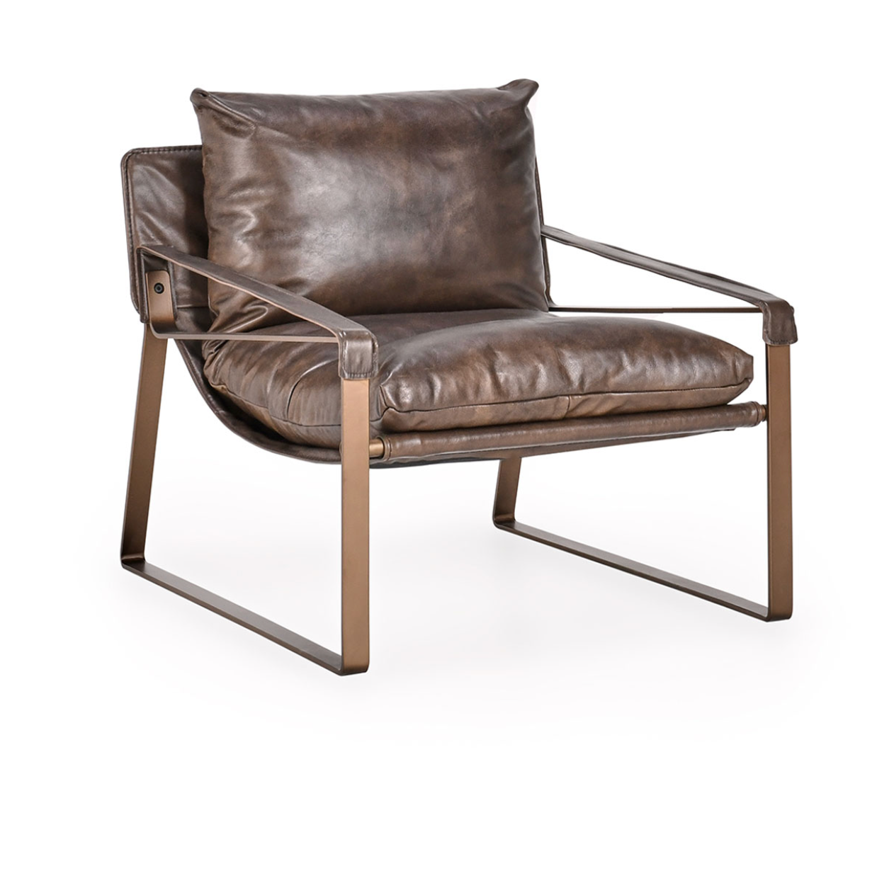 Lakyn 30" Top Grain Leather Accent Chair - Brown