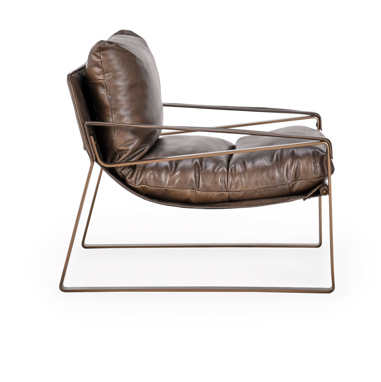 Lakyn 30" Top Grain Leather Accent Chair - Brown