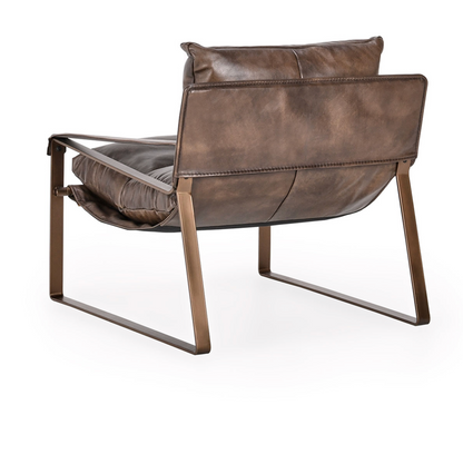 Lakyn 30" Top Grain Leather Accent Chair - Brown