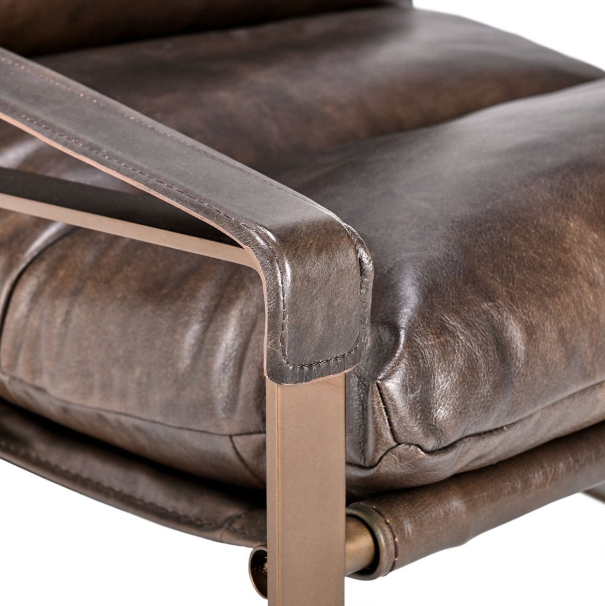 Lakyn 30" Top Grain Leather Accent Chair - Brown