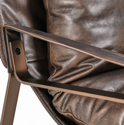 Lakyn 30" Top Grain Leather Accent Chair - Brown