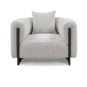 Ardon 41" Accent Chair - Gray Boucle