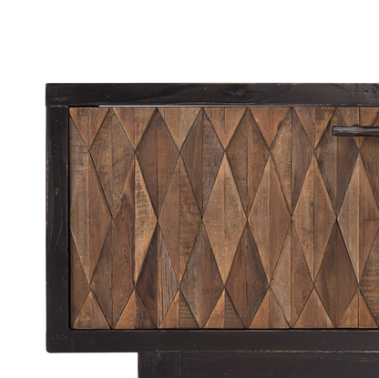 Krofton 66" Coffee Table - Black Natural