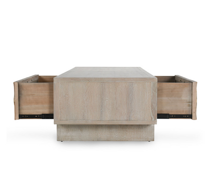 Krofton 66" Coffee Table - Beige Natural