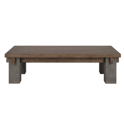 Genevieve 66" Reclaimed Pine Coffee Table - Rustic Brown