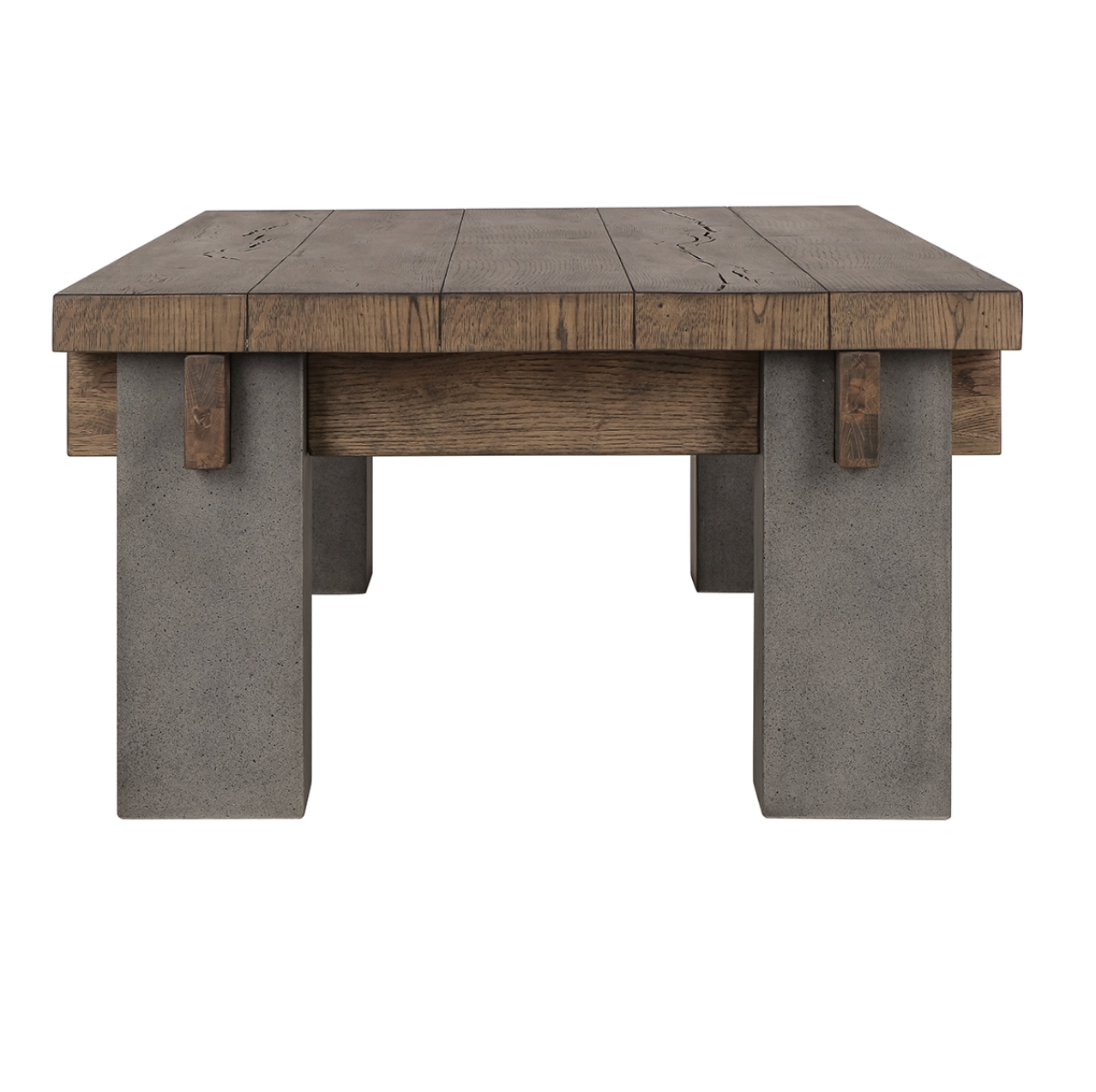 Genevieve 66" Reclaimed Pine Coffee Table - Rustic Brown